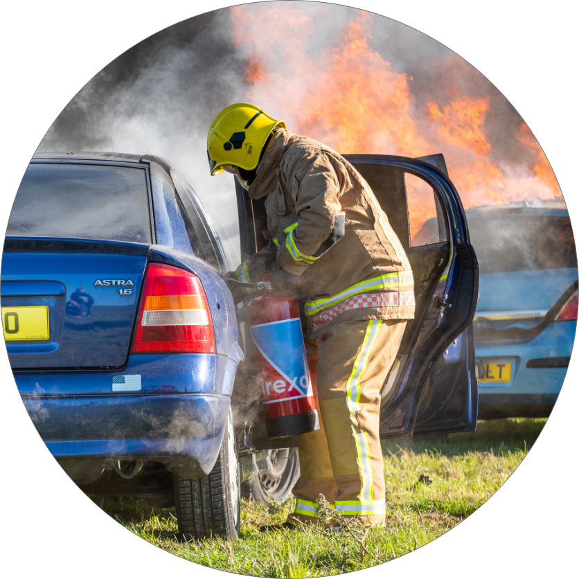 Firexo fire extinguishers for vehicles
